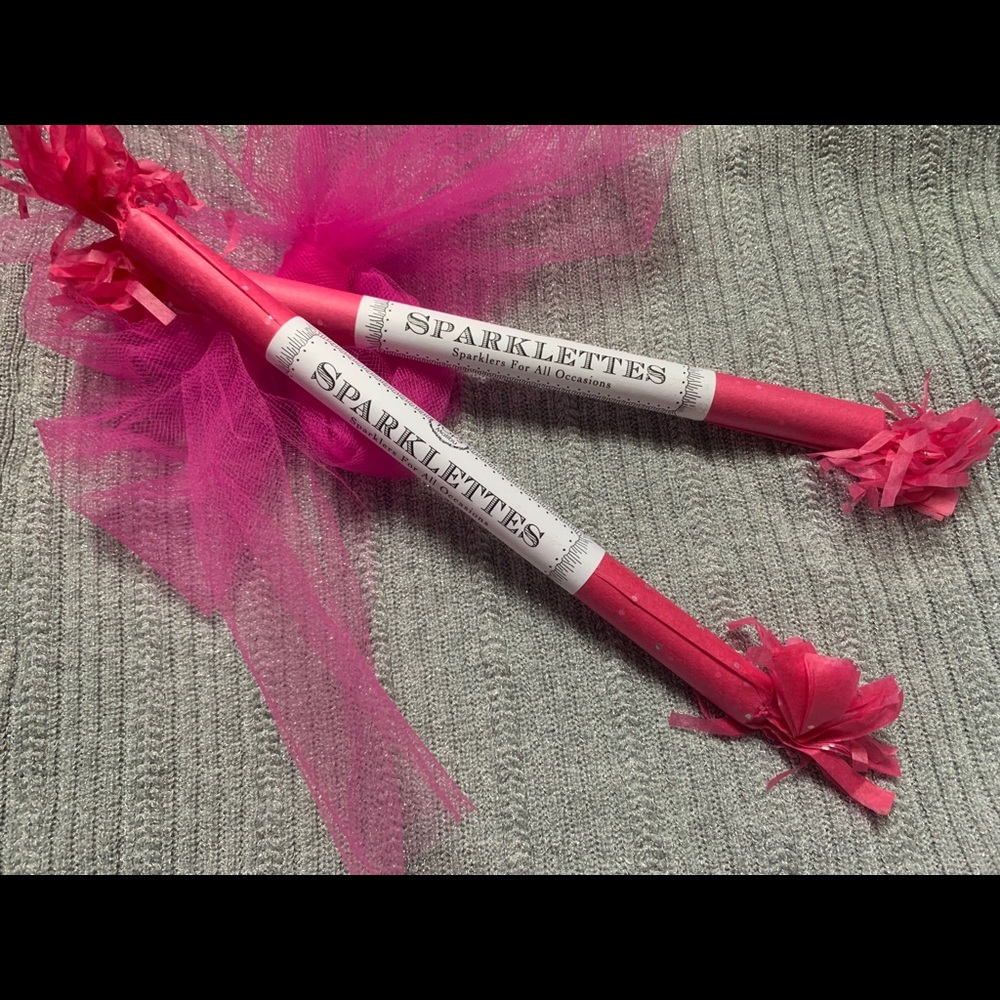 Party Sparklers in Pink